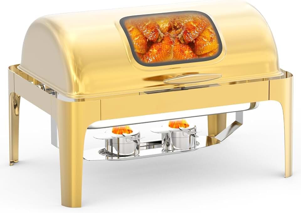 GarveeHome Roll Top Chafing Dish for Buffet