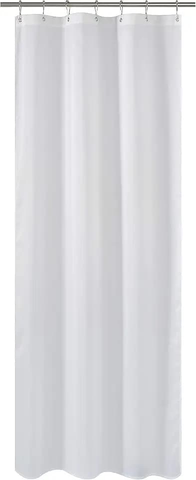 N&Y HOME Fabric Shower Curtain or Liner Stall Size 36 x 72 Inches, White