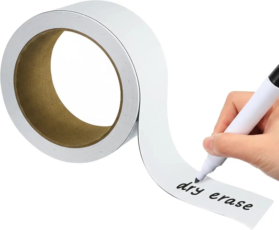Magnetic Strip, Magnetic Tape, Magnet Tape, Dry Erase Label 2 in x 50 Ft