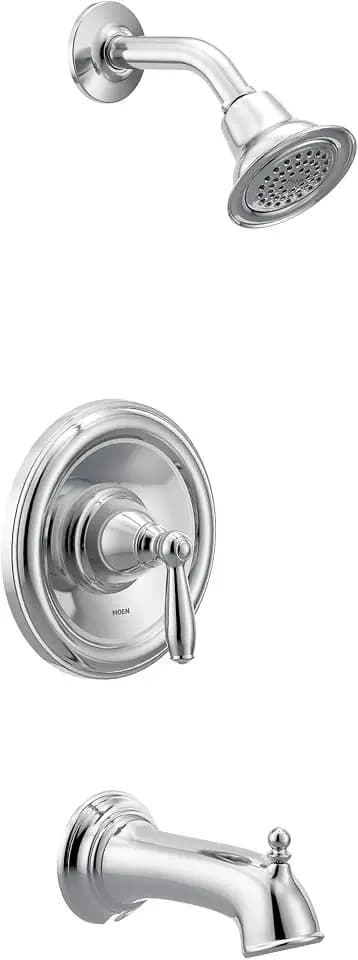 Moen T2153 Brantford Posi-Temp Pressure Balancing Tub and Shower Trim Kit Valve Required, Chrome