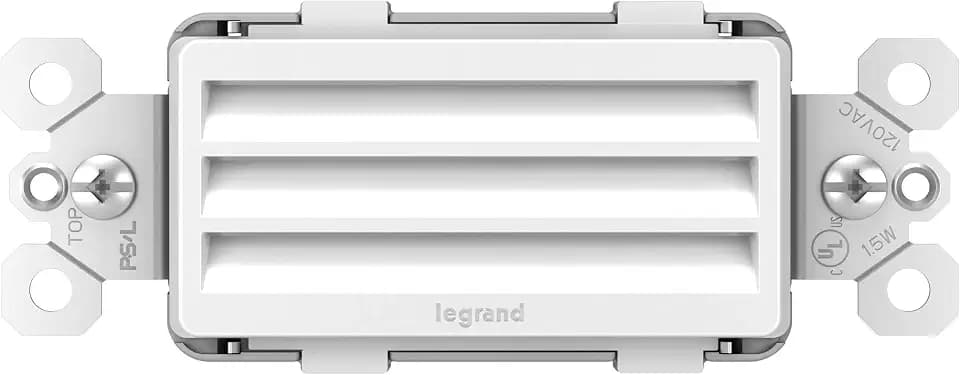 Legrand radiant 15 Amp Full 5-Level LED Stairs Night Light Outlet White