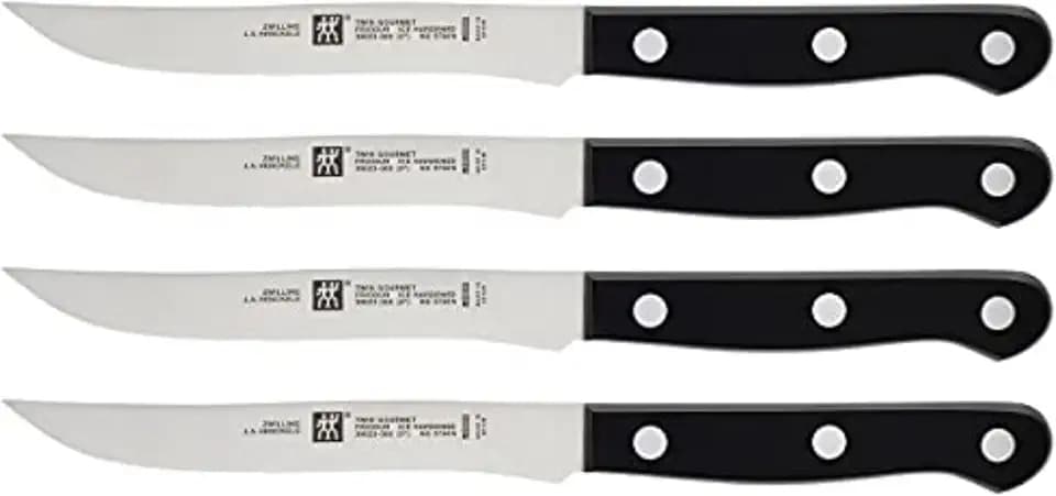 Zwilling Twin Gourmet Steak Knives Set of 4, Friodur Ice Hardened Blades