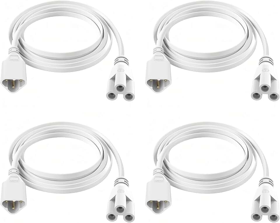 SHOPLED 6FT Male-to-Female Connection Cords for T5 T8 LED Shop Lights