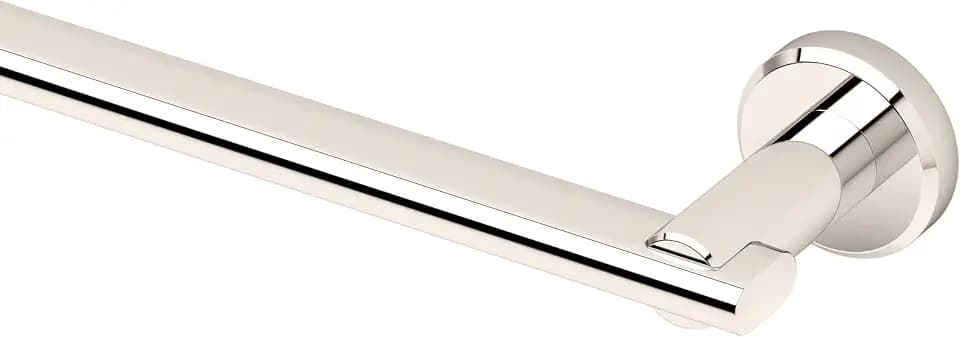 Gatco 5470 Locke, Towel Bar, 24" L, Polished Nickel/Wall Mounted Single Towel Holder for Bathroom