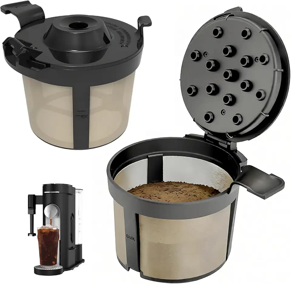 Coffee Basket Compatible with Ninja Coffee Maker, Reusable Basket Filters for Ninja PB051/PB041ST (2 pack)