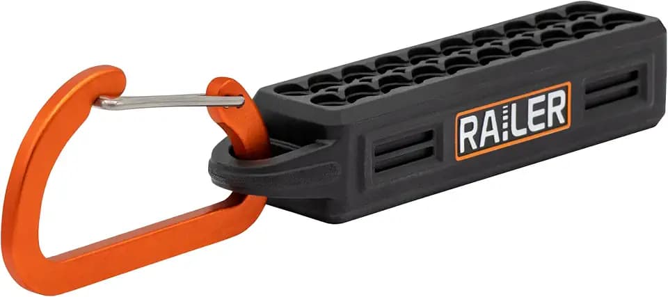 20 Hole Bit Holder Storage Organizer Set with Carabiner Belt Clips