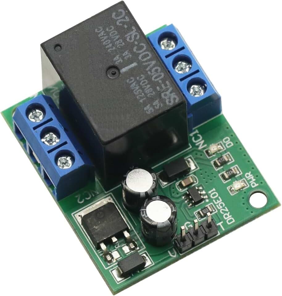 DC 6V-24V Double Pole Double Throw DPDT Relay Module Self-Locking Bistable Switch Low Pulse Trigger Board