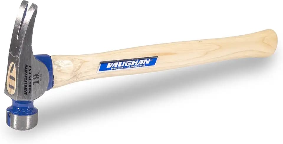 VAUGHAN California Framing Hammer, 19 Oz Milled Face, Assembled in the USA