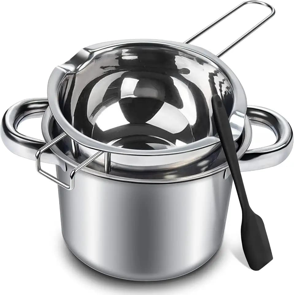 0.5QT Double Boiler Chocolate Melting with 1.5 QT 304 Stainless Steel Pot