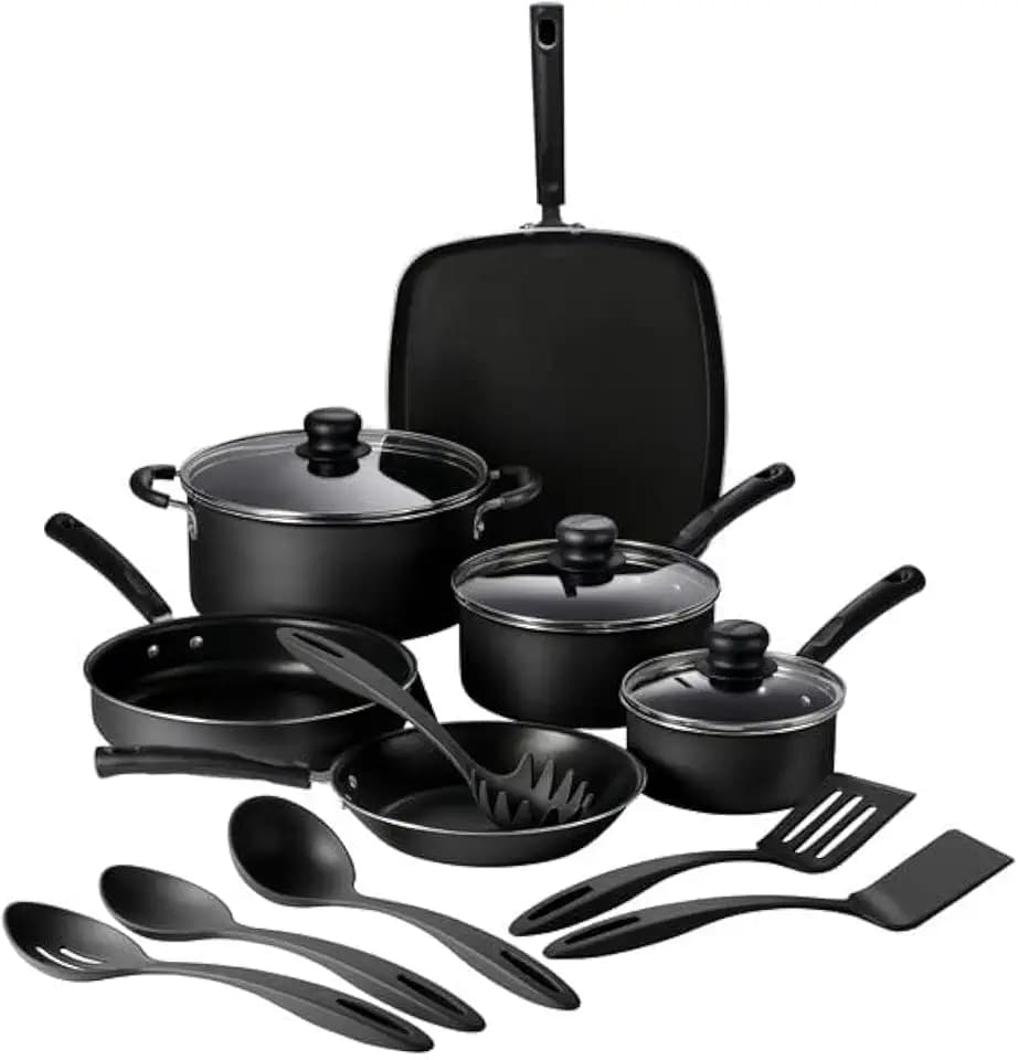 Tramontina Primaware 15-Piece Non Stick Pots and Pans Set, Storm