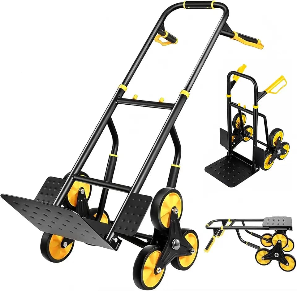 IDEALHOUSE Stair Climbing Dolly, Heavy-Duty Stair Climber Hand Truck Dolly 770 Lbs Capacity