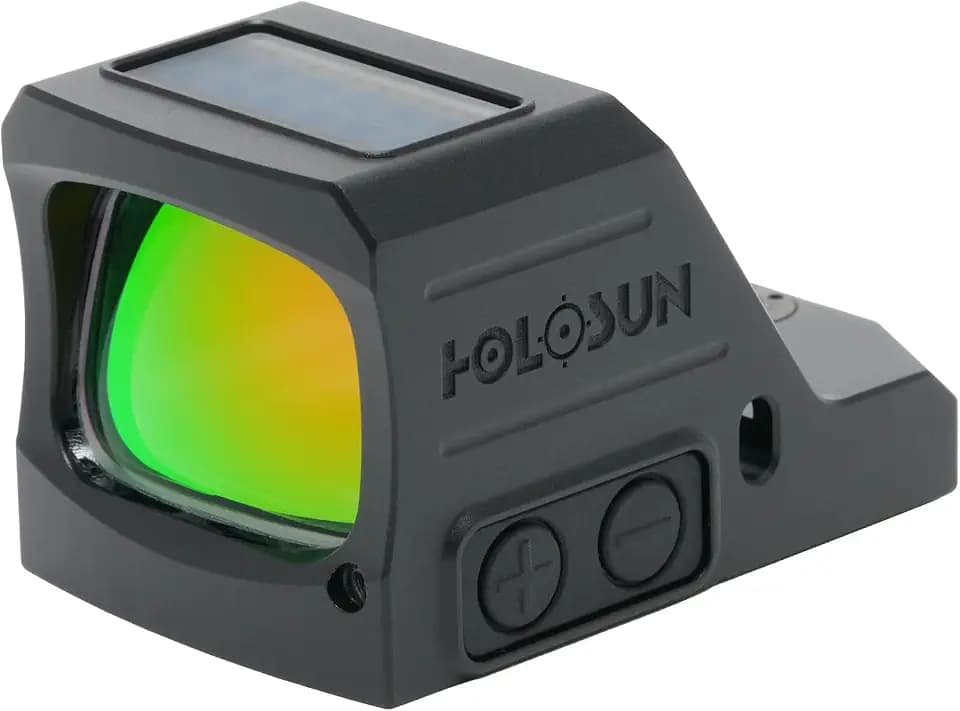 HOLOSUN 407C/507C-X3 Series, 2 MOA Dot, 32 MOA Circle Dot Options, 7075 Aluminum, Open, Solar, Shake Awake, RMR Footprint