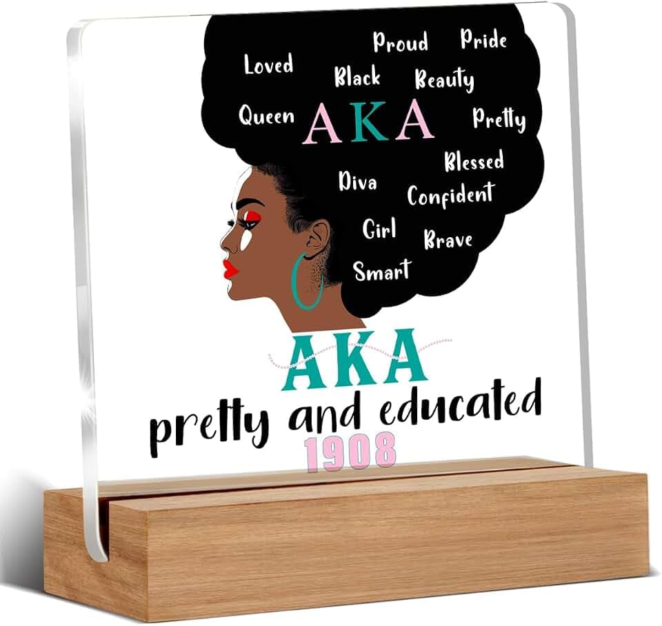 Aka Sorority Gifts for Women, Aka Paraphernalia Acrylic Plaque Gift