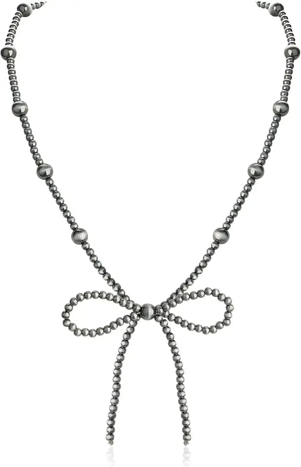 Navajo Pearl Bow Necklace Western Jewelry for Women Turquoise Necklaces