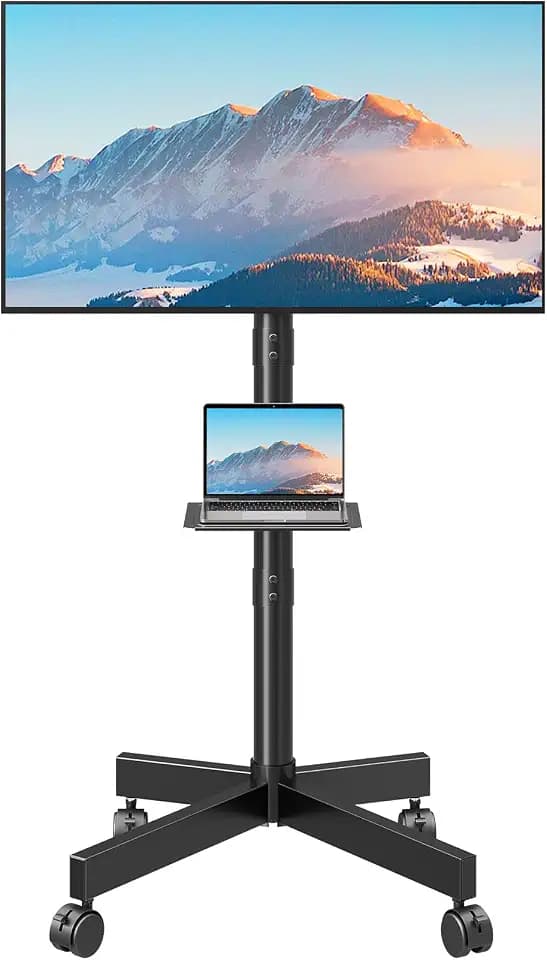 MOUNTUP TV Ständer Rollbar für 23-60 Zoll Plasma/LCD/LED Fernseher
