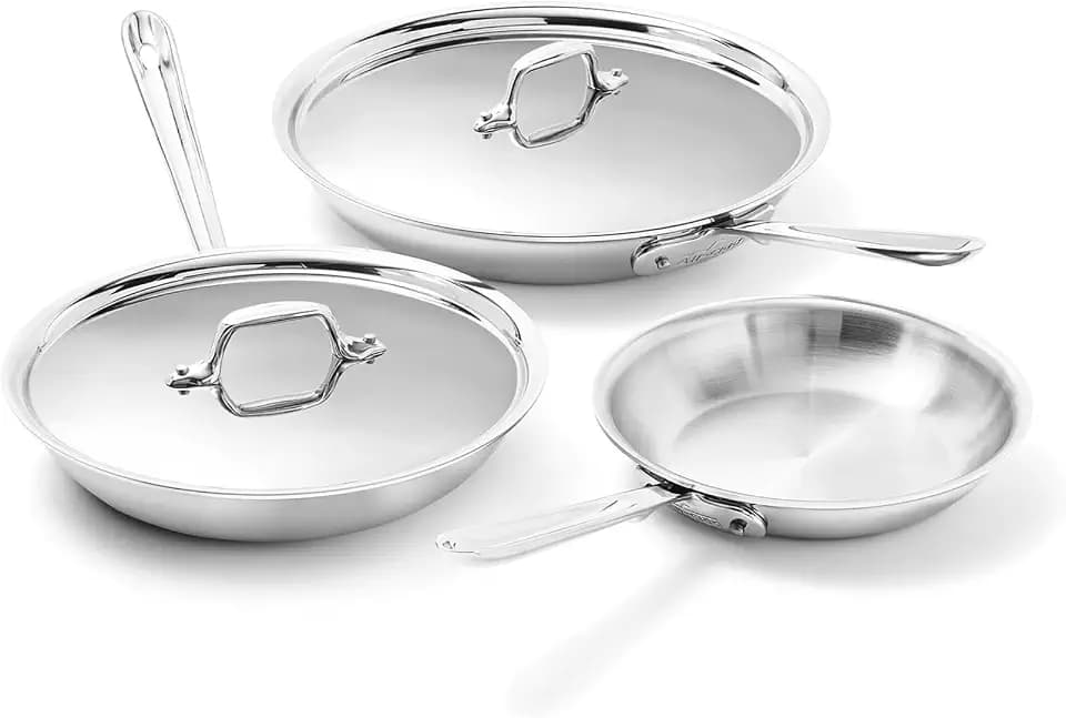 All-Clad D3® Stainless Steel Cookware Set, 5-Piece, Made in the USA