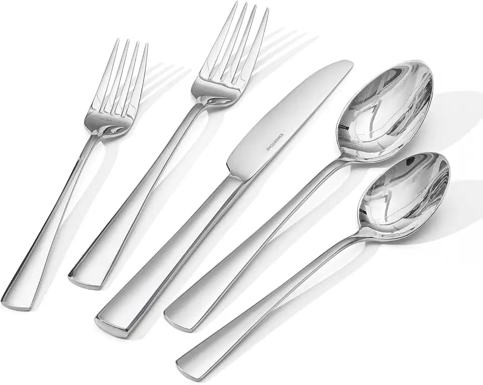18/10 Flatware set for 12, 60 Piece Stainless Steel Silverware Cutlery Set