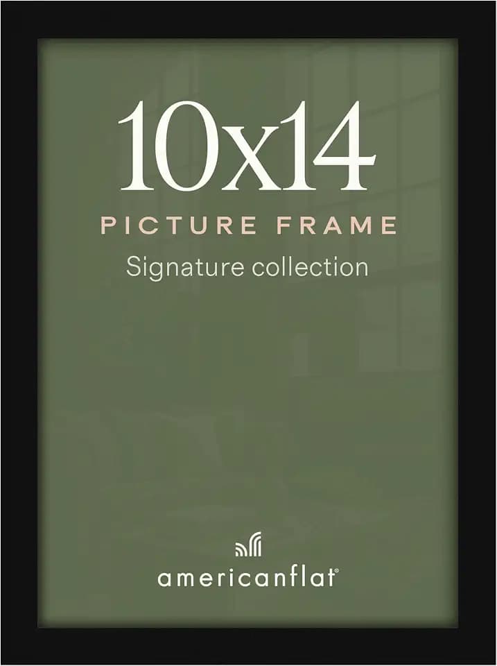 Americanflat 10x14 Picture Frame - Engineered Wood - Black