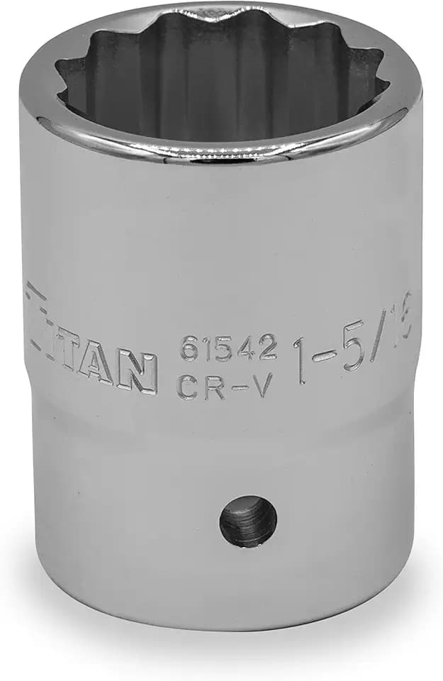 Titan 61542 1-Inch Drive x 1-5/16-Inch 12-Point SAE Socket