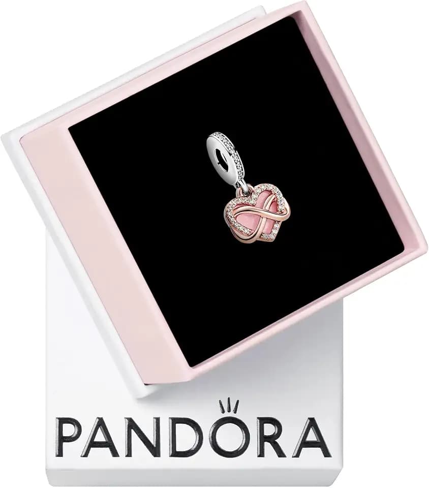 PANDORA Sparkling Infinity Heart Dangle Charm