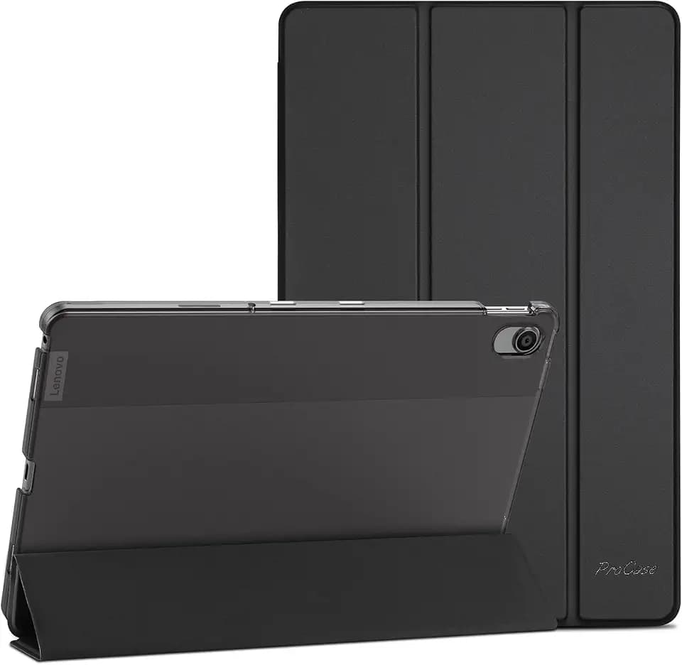 ProCase Hülle für 10,6'' Lenovo Tab M10 Plus 3rd Gen 26,9cm(2000x1200, 2K Display) 2022 Schutzhülle Ultra-Dünn & Leicht Smart Case Cover- Schwarz