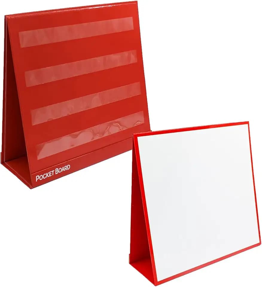 Junior Learning Tabletop Pocket Chart - Double Sided Magnet Board, 16.5 in