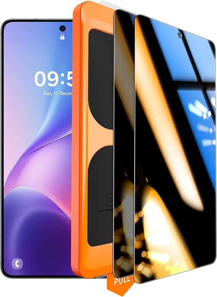 TOCOL für Samsung Galaxy S24 FE für Panzerglas Sichtschutz