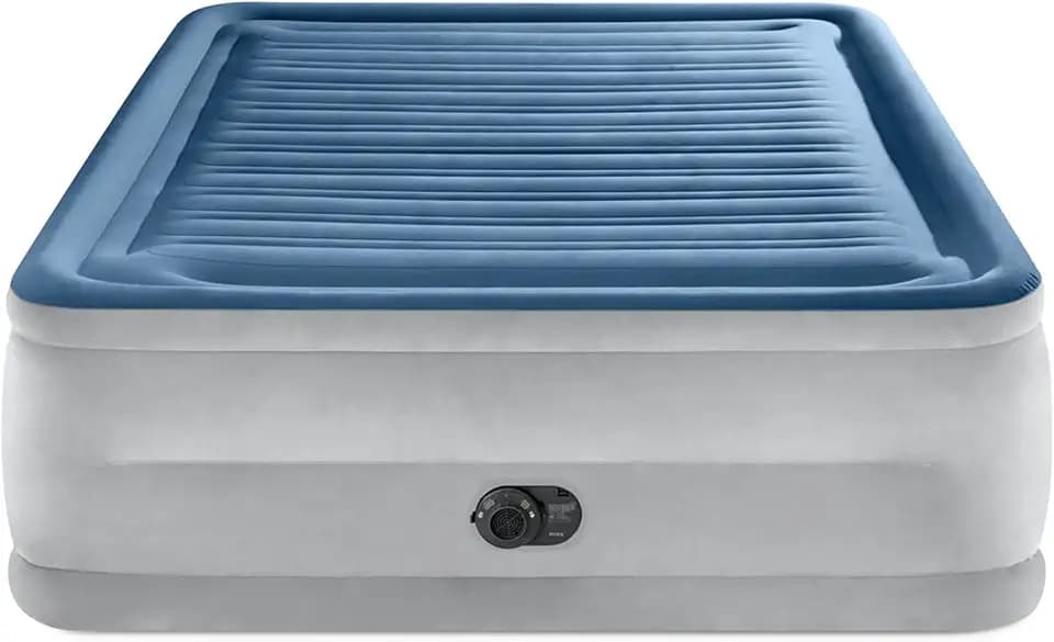 Intex Dura-Beam Deluxe Comfort-Plush Air Mattress - 22" Queen Airbed