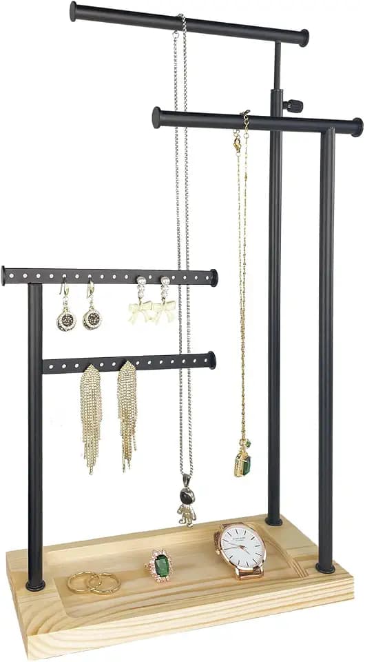 4 Tier Jewelry Stand Holder Organizer, Necklace Bracelet Holder Display