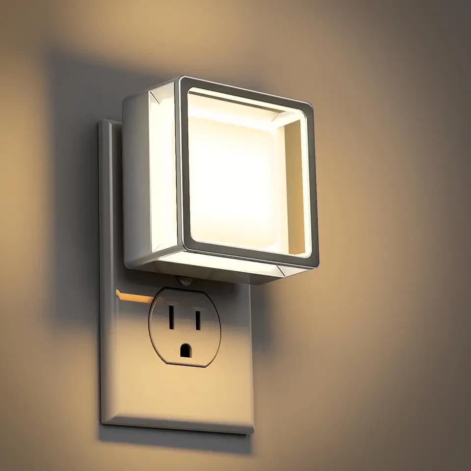 DORESshop Night Light,Night Lights Plug into Wall,2 Pack 3000K Nightlight
