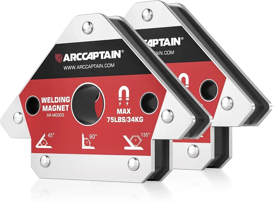 ARCCAPTAIN Welding Magnets 2pcs 75LB Magnetic Welding Holder Set