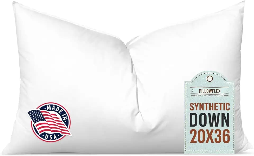 Pillowflex Synthetic Down Pillow Insert 20x36 in - Karate Chop Pillow