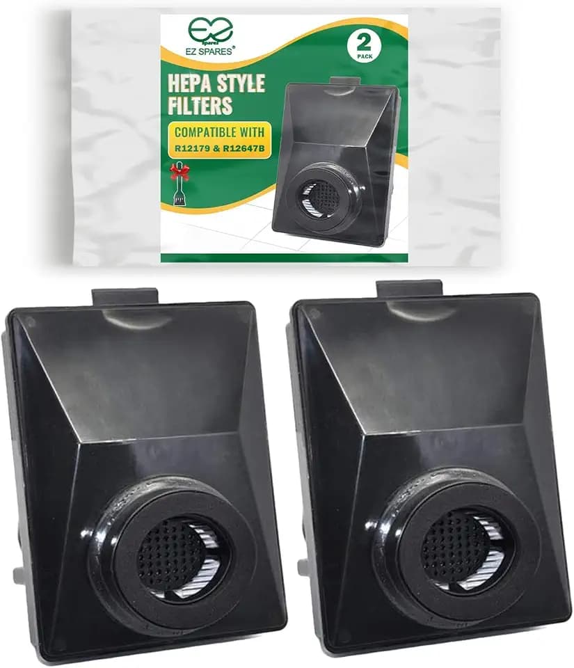 EZ SPARES Rainbow E2 HEPA Filter, R12179 R12647B, Washable, 2 Pack