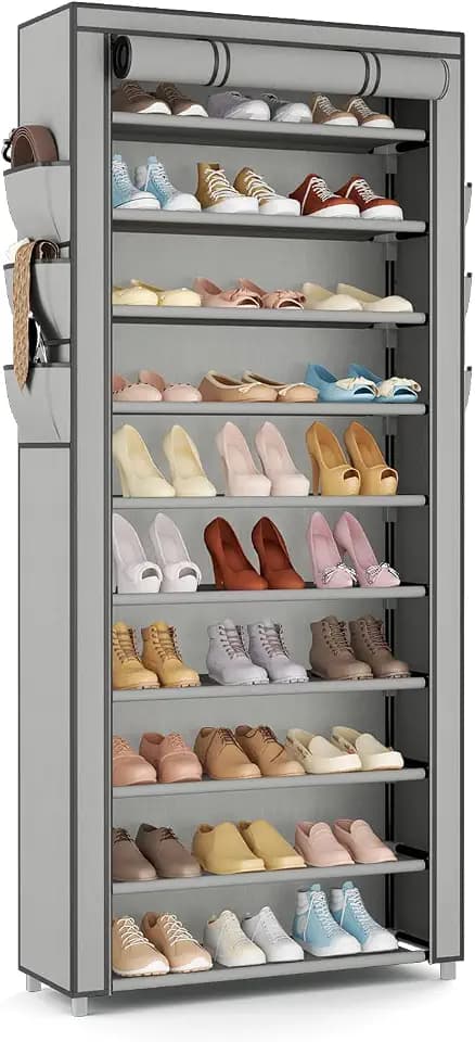 VTRIN Vertical Shoe Rack Organizer Tall Shoe Rack for Closet Entryway