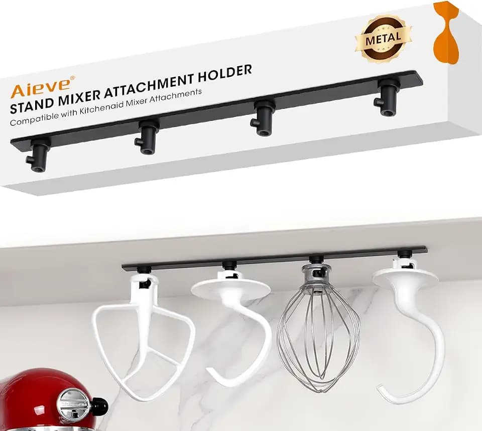 AIEVE Metal Stand Mixer Attachment Holder for Kitchenaid Mixer Accessories