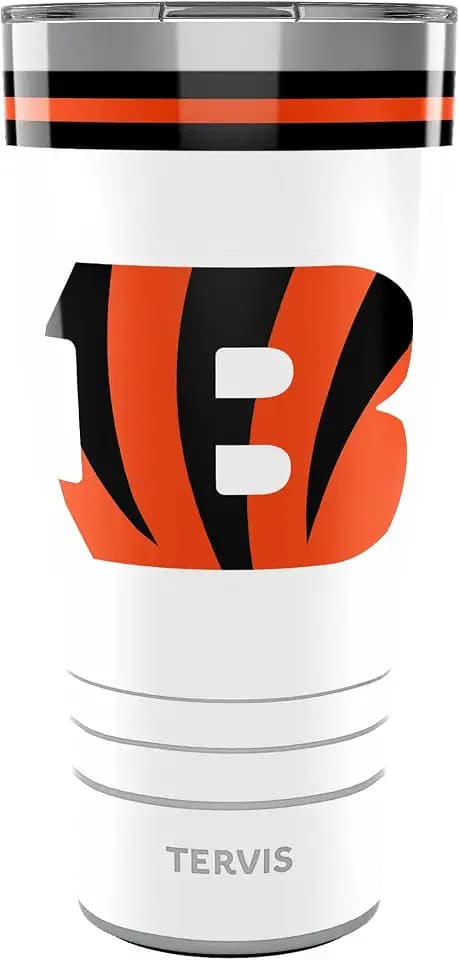 Tervis Traveler NFL Cincinnati Bengals - Arctic Triple Insulated Tumbler Travel Cup Keeps Drinks Cold & Hot, 30oz, Stainless Steel