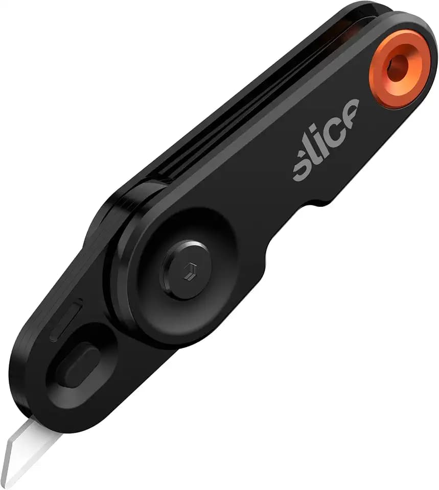 Slice Everyday Carry (EDC) Folding Knife | Heavy Duty Utility Knife | Modern Pocket Knife | Safe Ceramic Blade Lasting 11x Longer Than Metal | Compact and Convenient Box Cutter | 1 Pack