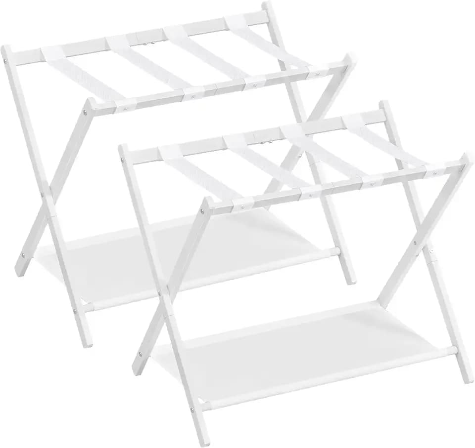 SONGMICS Luggage Rack, Foldable, Steel, PA Plastic, Oxford Fabric