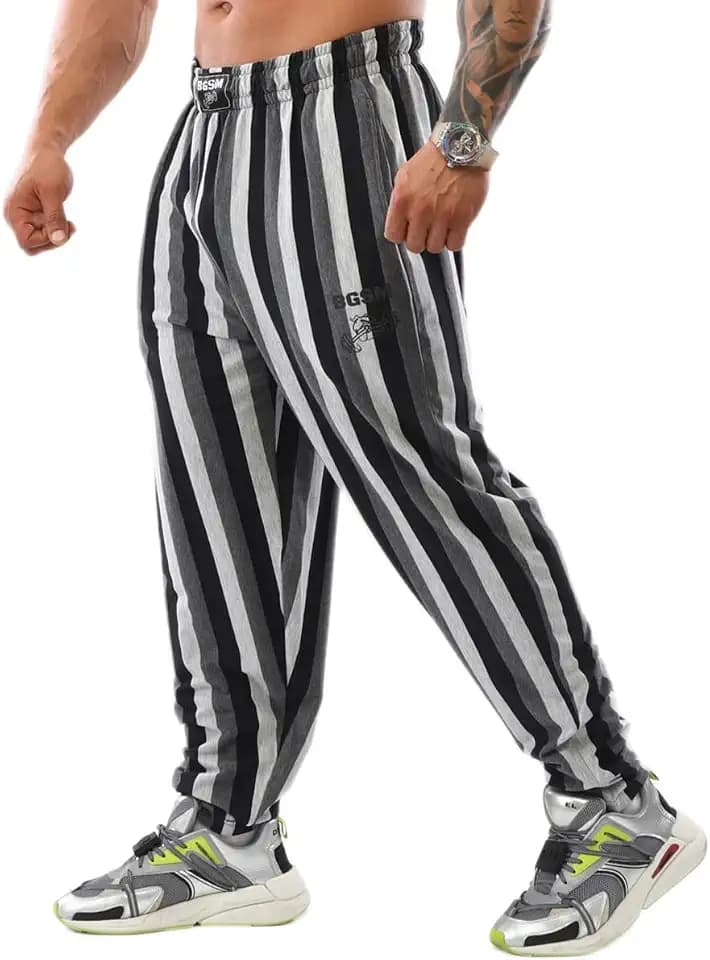 BIG SAM SPORTSWEAR COMPANY Men's Baggy Sweatpants with Pockets, Oldschool Loose Fit Gym Pants