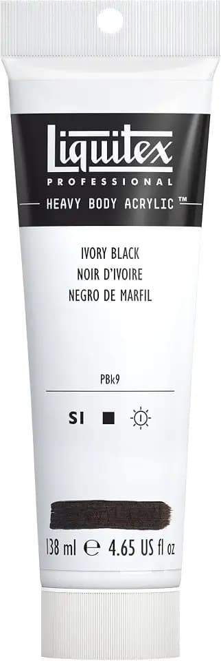 Liquitex Heavy Body Acrylic Paint, 4.65-oz Tube, Ivory Black