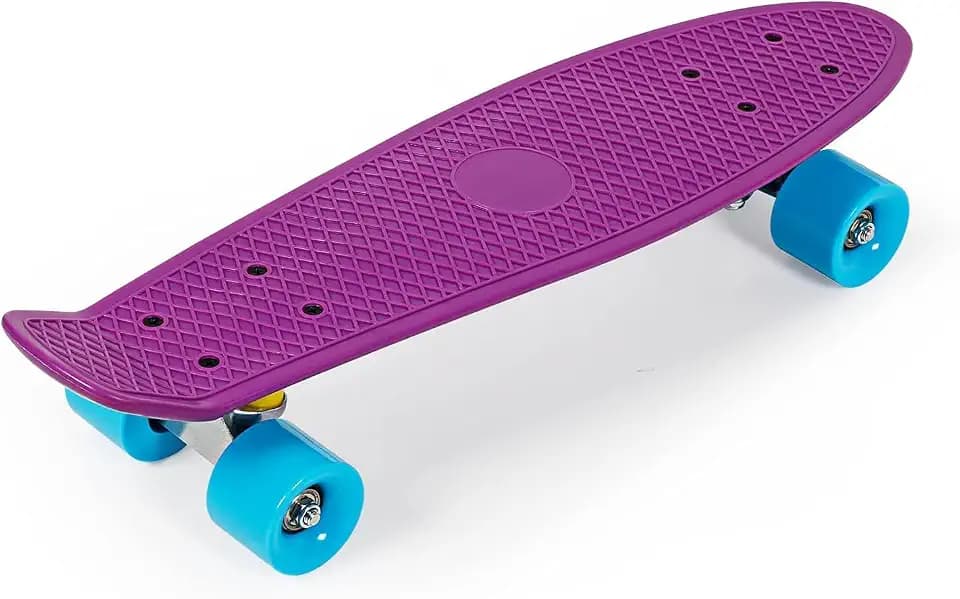 SISIGAD Skateboard for Kids - 22” Beginner Skateboard for Kids Girls & Boys - Best Gift for Ages 4-6/6-12 & Great Retro Mini Cruiser for College Students