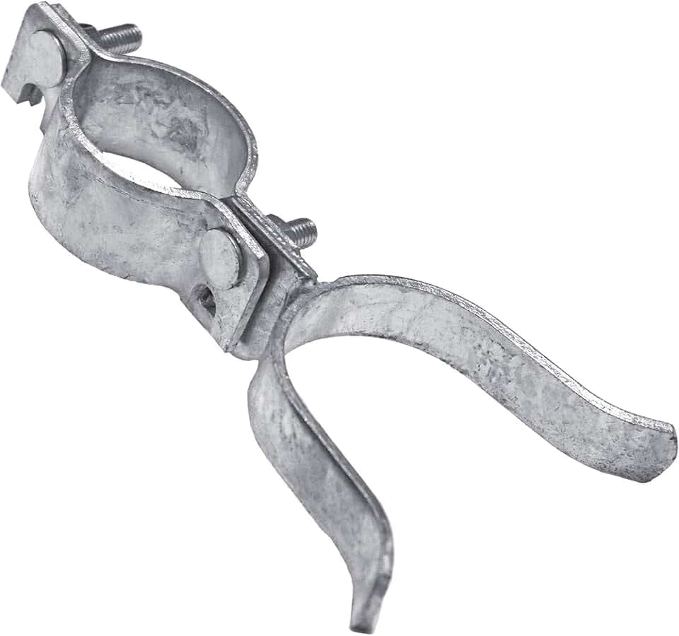 1-5/8" x 2-7/8" Chain Link Fence Gate Fork Latch - Fence Gate Latch - Galvanized Fence Gate Latch with Hole for Padlock