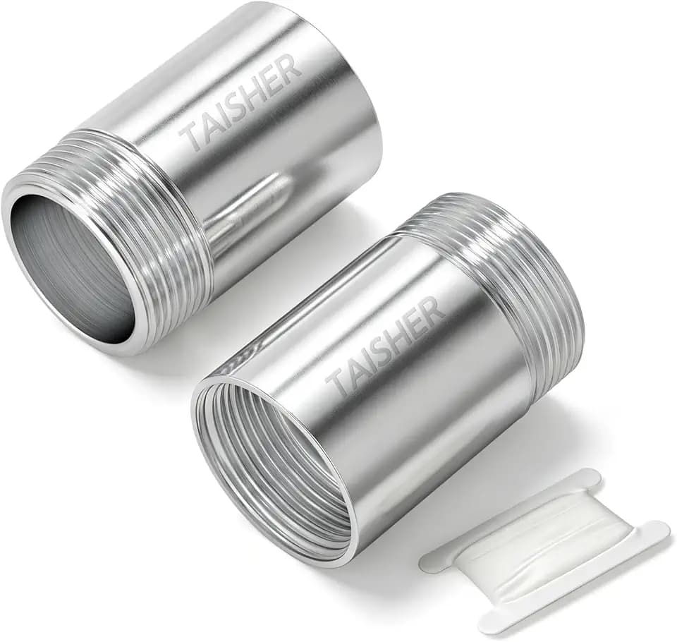 TAISHER 2Pcs Thickened Nipple Cast Pipe 3/4" MNPT x 3/4" FNPT, 2" Length