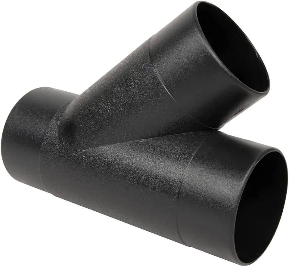 POWERTEC 4 Inch Y Fitting for 4" Dust Collection Hose, 4 Inch Dust Collection Hose Connector Fittings for Dust Collection System, 1 pack (70106)