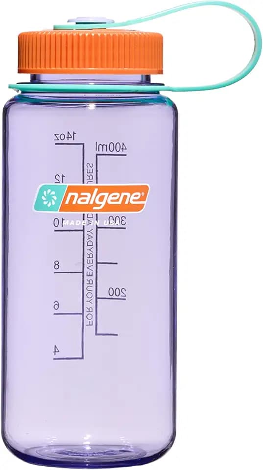 Nalgene 16 oz Wide Mouth Water Bottle, Amethyst