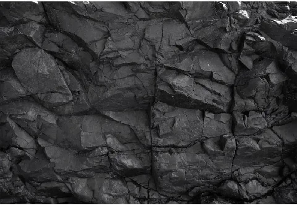 Xiaoterna 2,2x1,5m Stein Aquarium Hintergrund 3D Altmodisch Natur Schwarze Felswand mit Struktur Vivarium Fotografie Hintergrund Reptilien Lebensraum Aquarium Felsige Glas Terrarien Dekoration