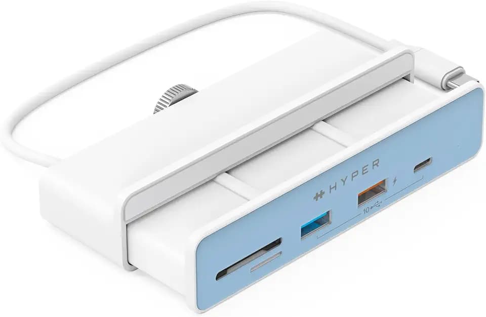 HYPER - HD34A6-5-in-1 USB-C Hub for iMac 24 inch - 5 Ports USB-C/USB-A