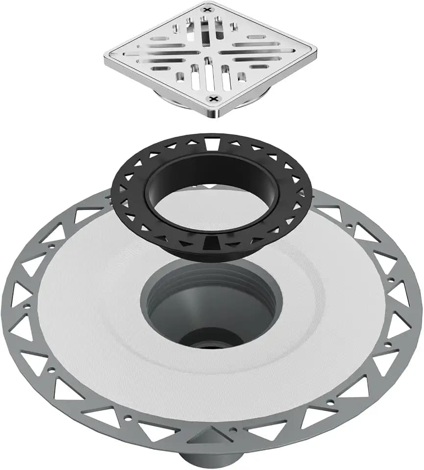4 Inch Shower Drain Kit Compatible with Schluter Kerdi Drain