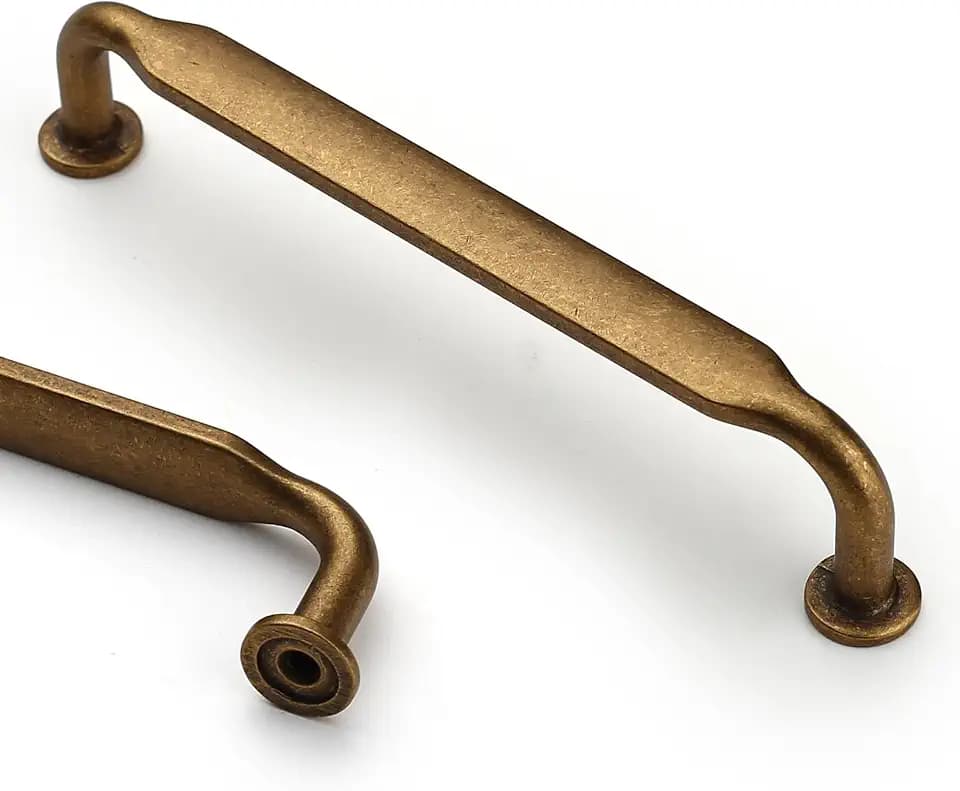 Asidrama 10 Pack 5 inch Antique Brass Kitchen Cabinet Handles