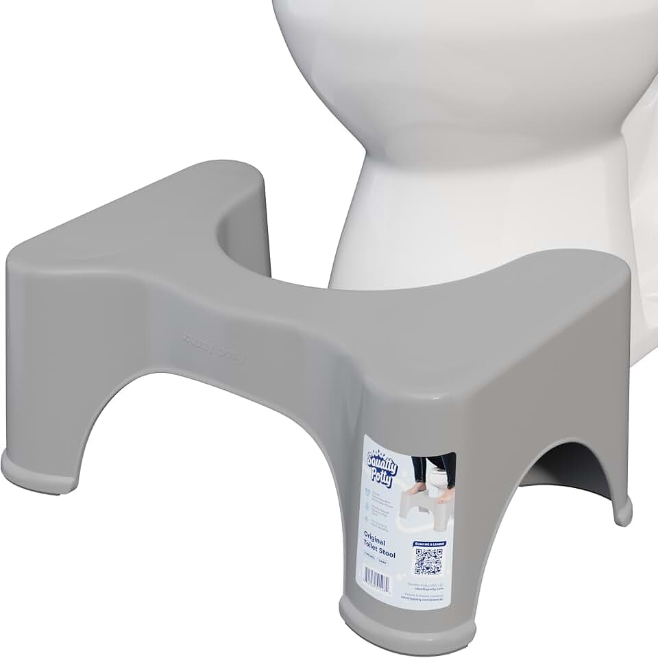 Squatty Potty Original Bathroom Toilet Stool 9 Inches Tall - Gray